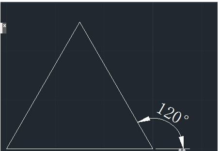 cad如何繪制等邊三角形