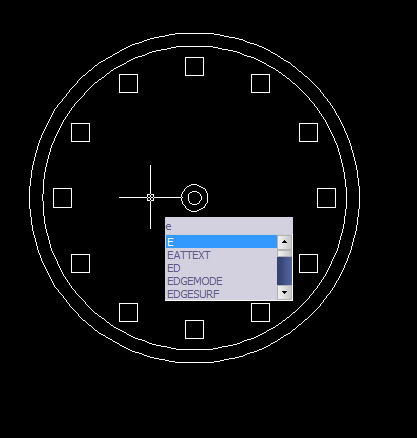 CAD定數(shù)等分畫(huà)鐘表教程