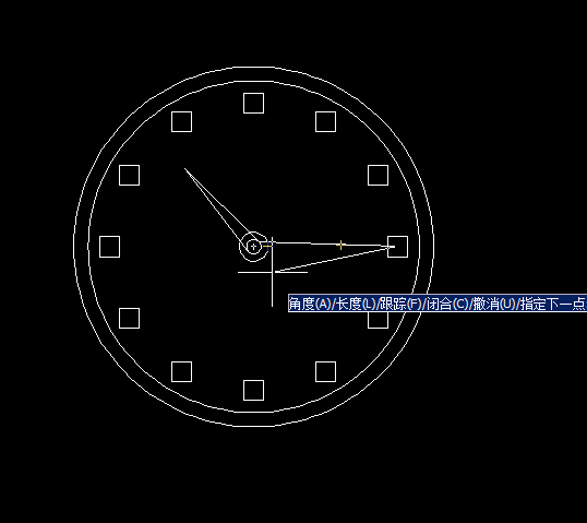 CAD定數(shù)等分畫(huà)鐘表教程