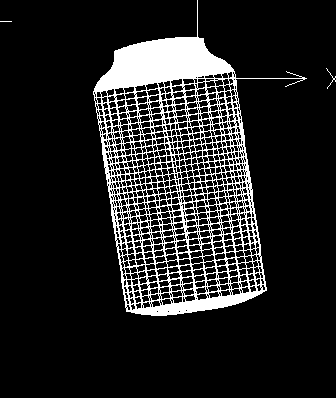 CAD旋轉網格命令畫易拉罐簡易教程