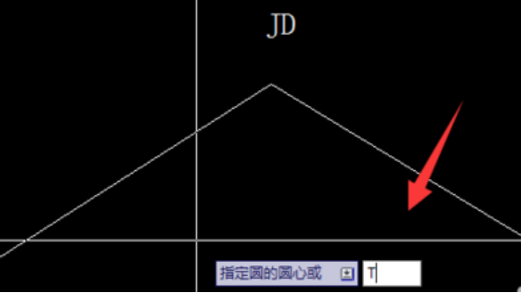 CAD中怎么根據切線交點繪制曲線