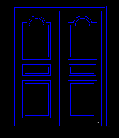 CAD怎么設計一款歐式門平面圖?