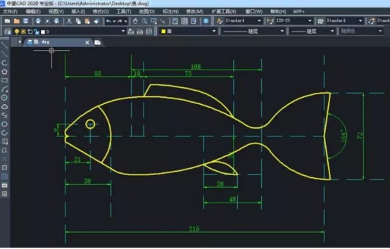 怎么用CAD畫魚？
