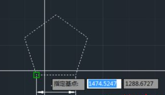 CAD如何按照比例縮放五邊形？