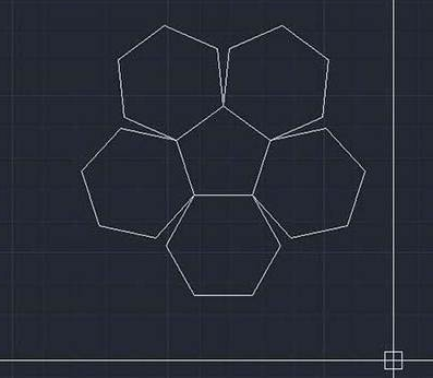 CAD如何使六邊形對齊到五邊形上？